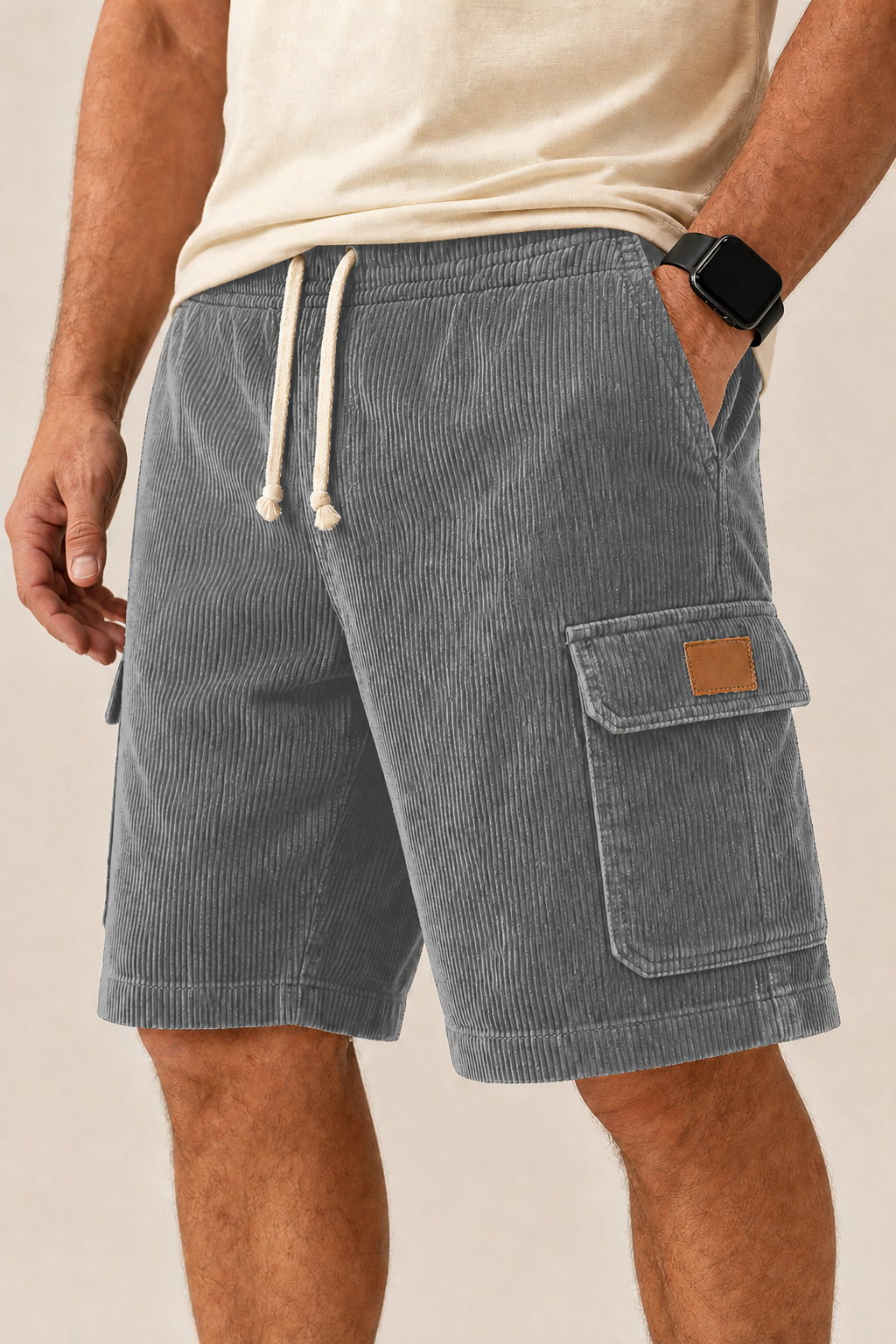 Big & Tall Corduroy Cargo Shorts Limited – Karleto
