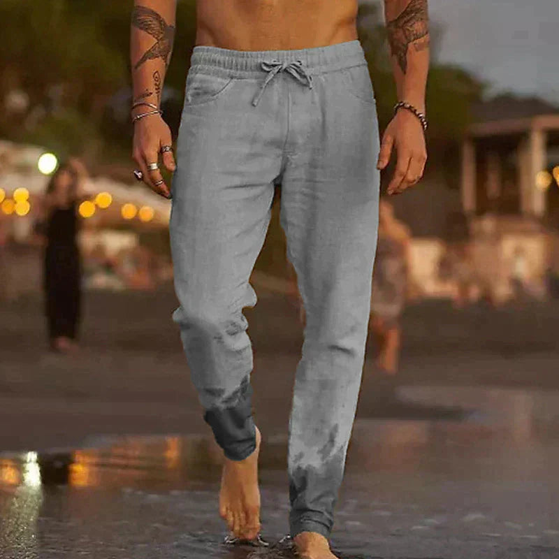 Coastal Linen Drawstring Pants