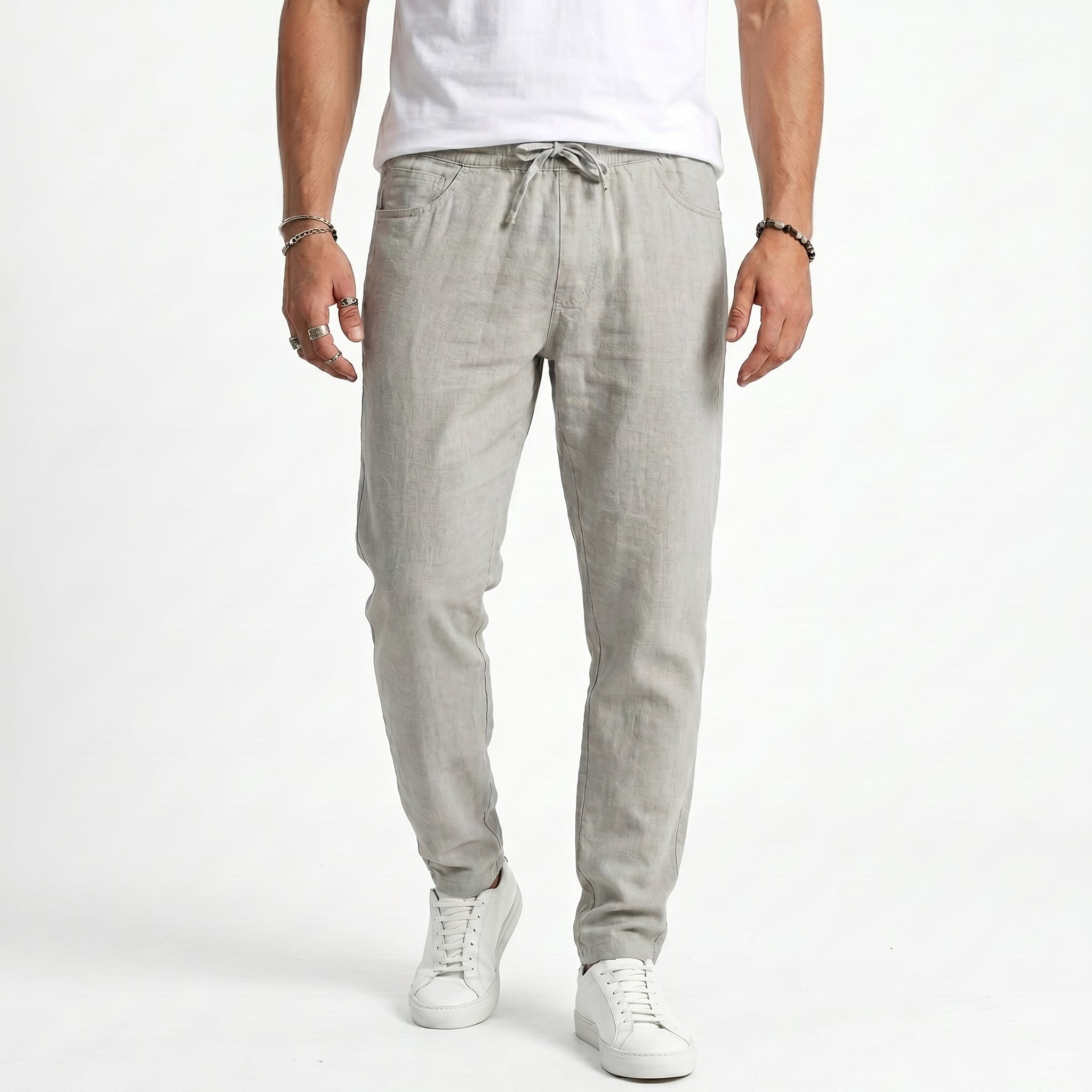 Coastal Linen Drawstring Pants